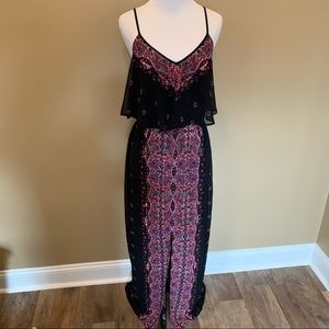 Express Colorful Flounce Top Summer Maxi Dress